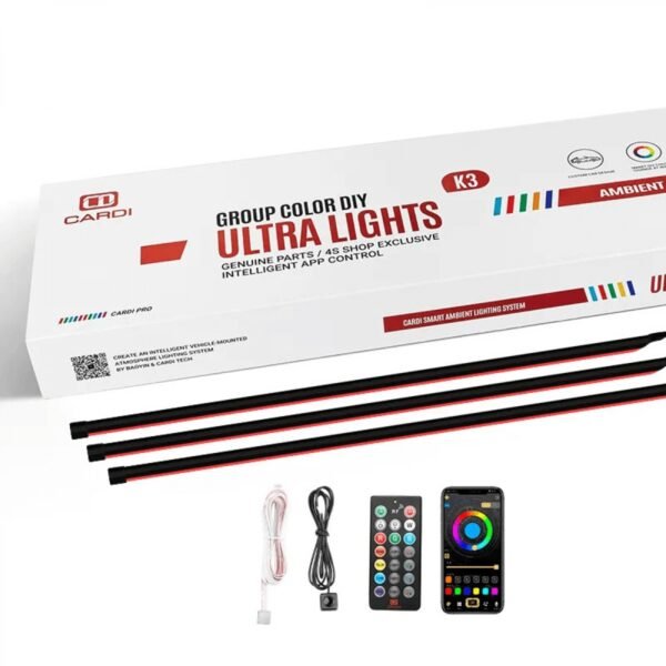 Cardi k3 active ultra ambient rgb led interior lights - 18 pieces