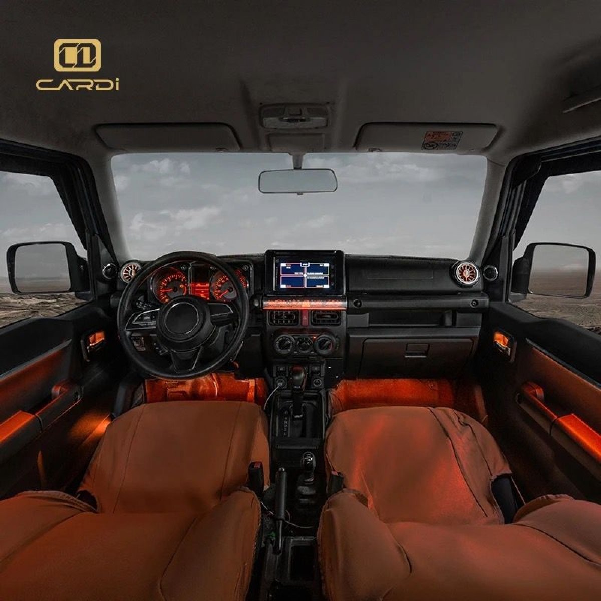 Cardi k4 maruti suzuki jimny 2023 onwards oem type ambient atmosphere interior led lights - 7 pieces