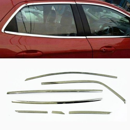 Ford new ecosport full window chrome garnish trims (set of 14pcs. )