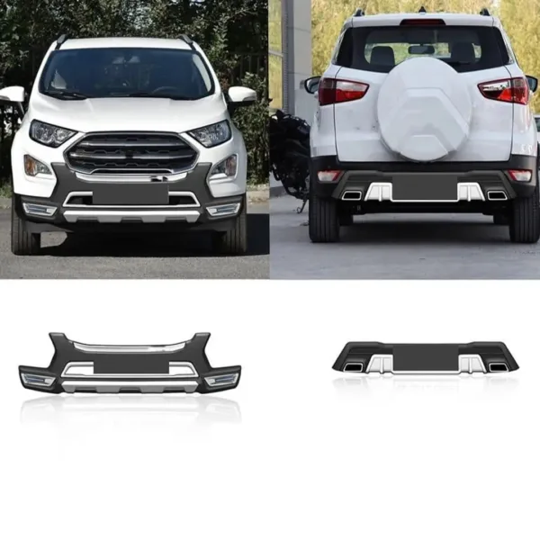 Front and rear bumper corner protector for ford ecosport 2017