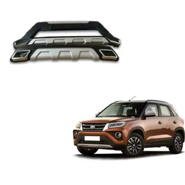 Front and rear bumper safety guard protectors for toyota urban cruiser