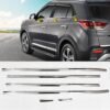 Hyundai Creta Facelift 2018-2020 Lower Window Chrome Garnish Trims (Set Of 6Pcs.)