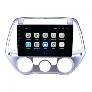 Hyundai i20 Facelift 2012-2014 Auto A/C 9 Inches HD Touch Screen Smart Android Stereo (2GB, 16GB) with Stereo Frame By Ozone Plus