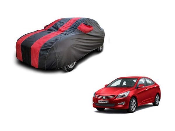 Hyundai verna fluidic double colour lining car body cover