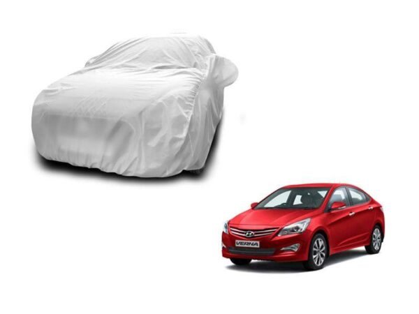Hyundai verna fluidic new silver car body cover