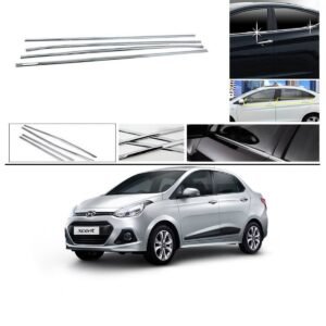 Hyundai Xcent Lower Window Chrome Garnish Trims (Set Of 4Pcs.)