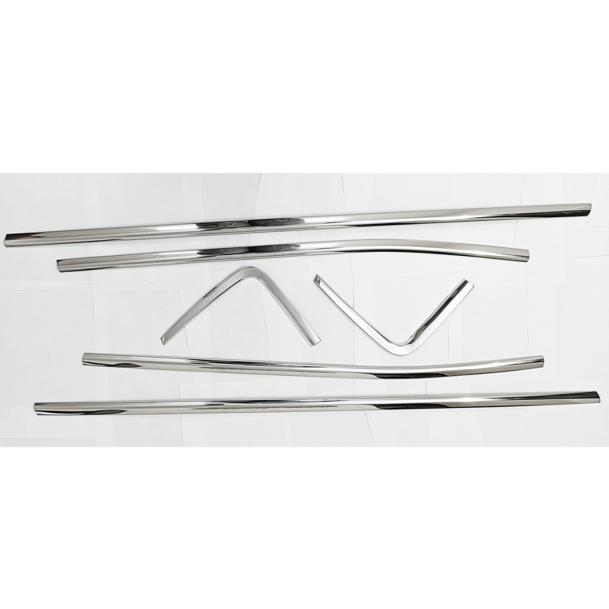 Jeep compass lower window chrome garnish trims (set of 6pcs. )