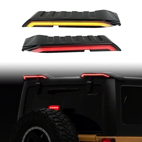 Led rear spoiler lights for jeep wrangler 2016 onwards