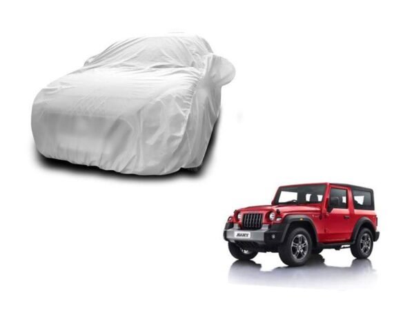 Mahindra new thar new silver car body cover