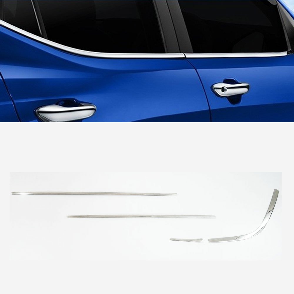 Maruti ertiga old first generation lower window chrome garnish trims (set of 8pcs. )