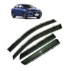 Maruti New Dzire 2017 Car Window Door Visor with Chrome Line (Set Of 4 Pcs.)
