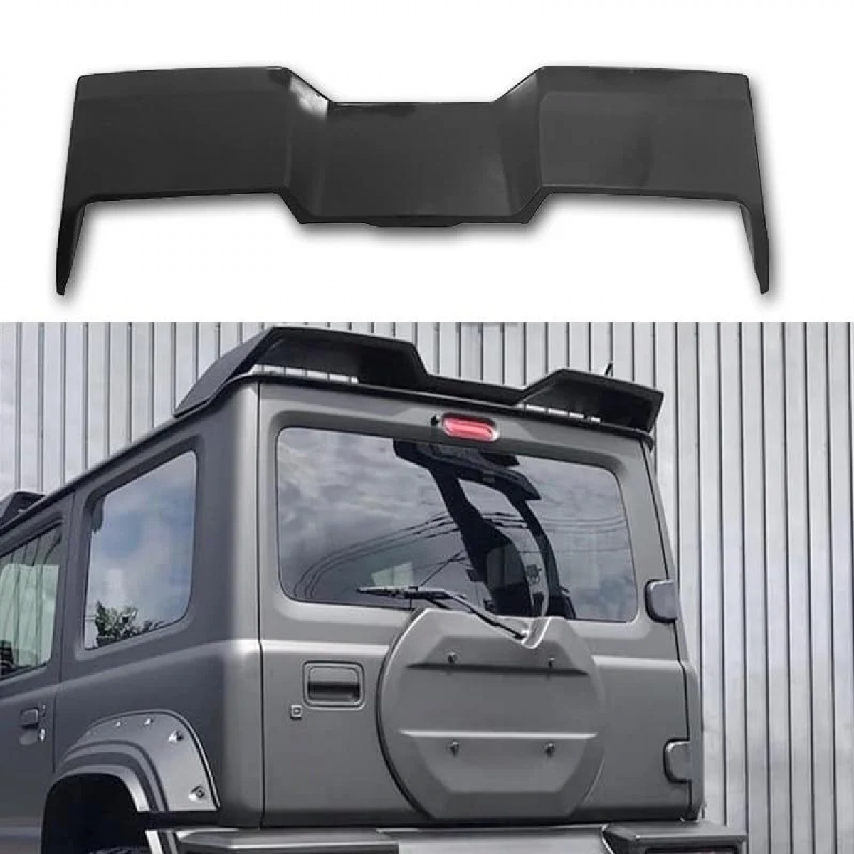 Maruti suzuki jimny rear wald style rear spoiler glossy black finish