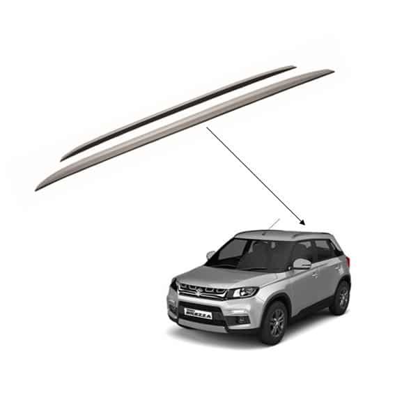 Maruti suzuki vitara brezza roof rails with silver