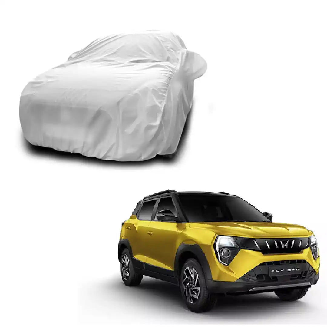 New silver car body cover for xuv 3xo || drivestylish