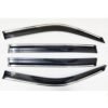 Nissan Magnite Car Window Rain Door Visor With Silver Chrome Line in Imported Quality (Set of 4Pcs.)