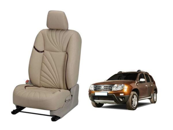 Renault duster dove series 3d custom nappa leather car seat covers