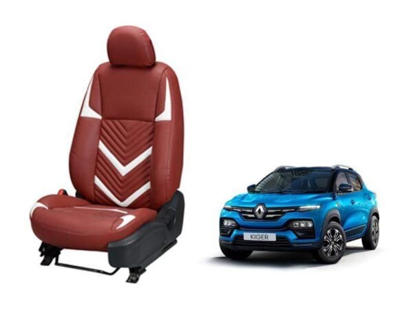 Renault kiger zig zag series 3d custom art leather car seat covers