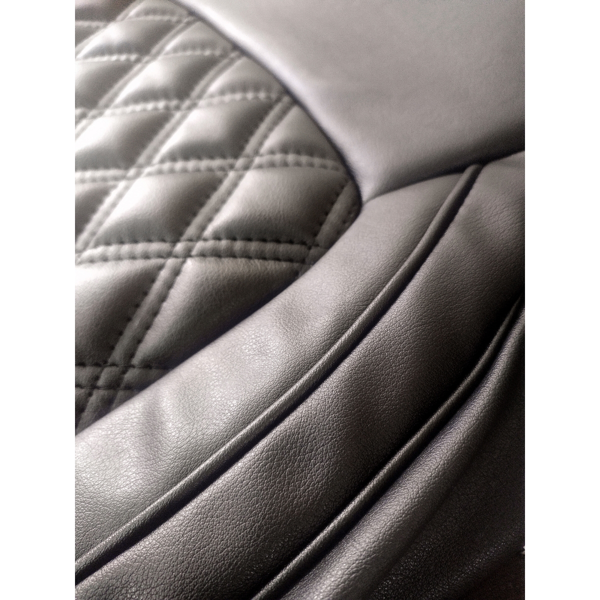 Renault scala pu leatherate luxury car seat cover with pillow and neck rest all black with bucket fitting seat cover