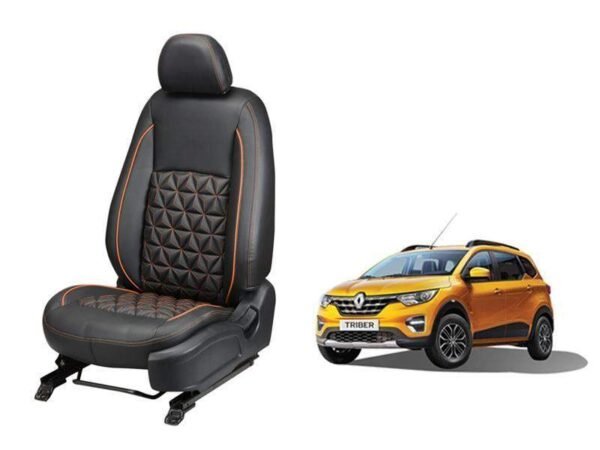 Renault triber diamond series 3d custom nappa leather car seat covers