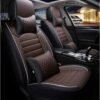 Renault Triber PU Leatherette Luxury Car Seat Cover With Pillow and Neck Rest With Bucket Fitting Seat Cover