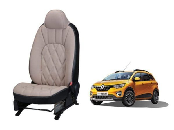 Renault triber threading series 3d custom art leather car seat covers