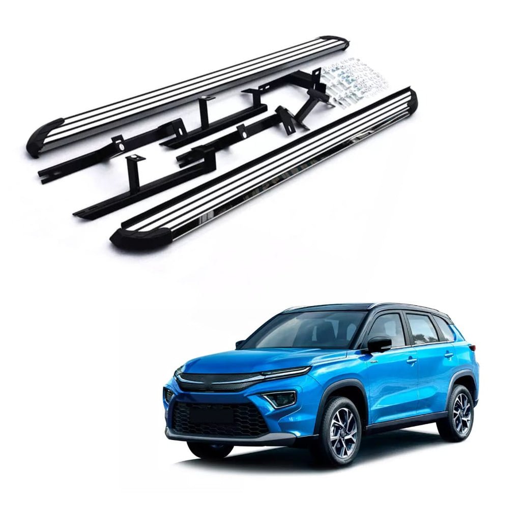 Running boards for toyota urban cruiser hyryder - opal design
