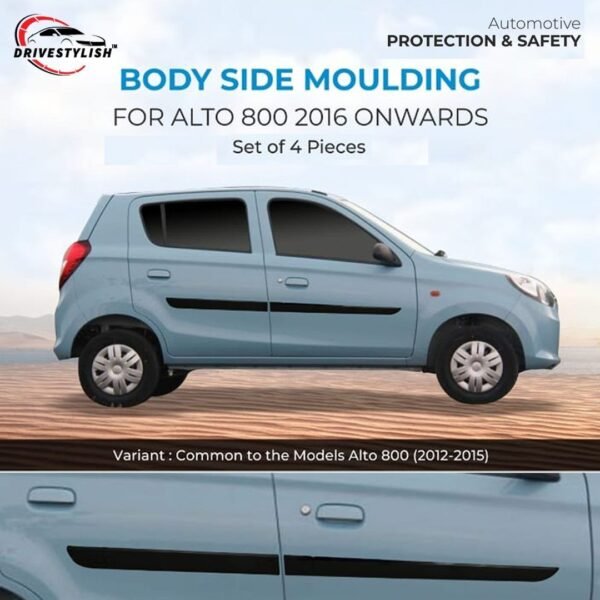 Side beading chrome for alto 800 2016 onwards set of 4
