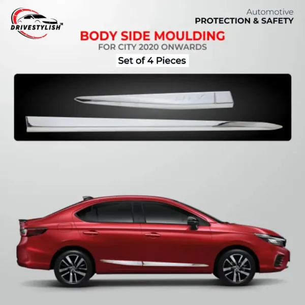 Side beading chrome for honda city 2020 onwards