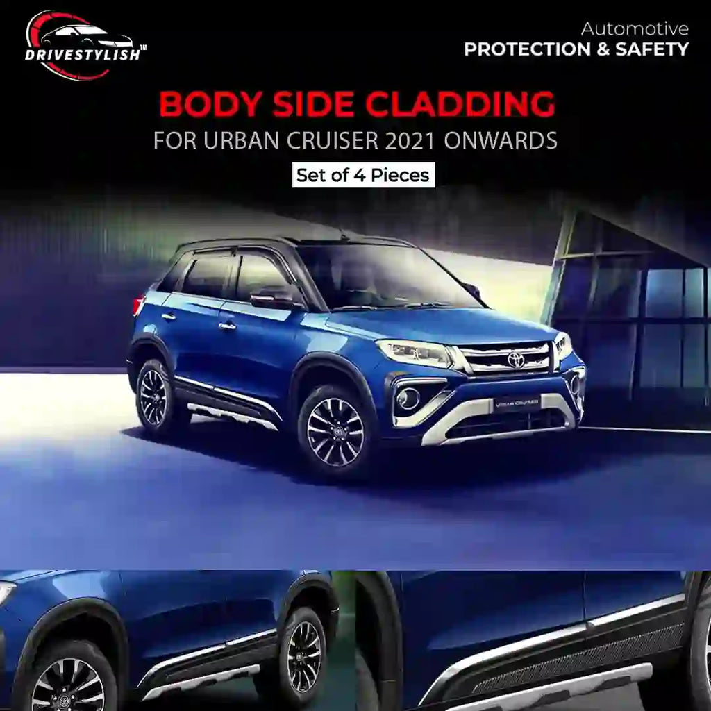 Side beading chrome for urban cruiser set of 4