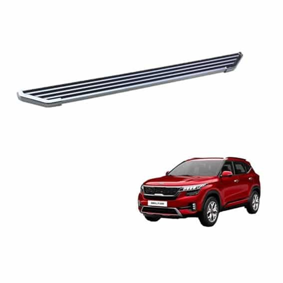 Side footrest for kia seltos with zebra design
