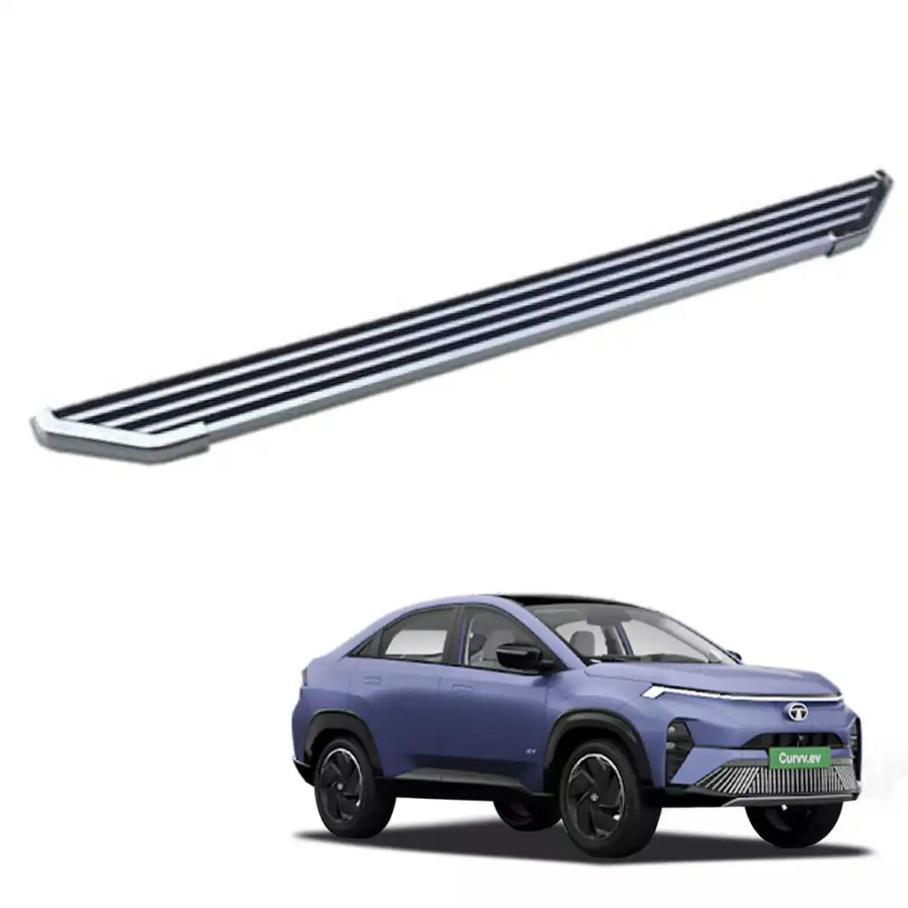 Side footrest tata curvv ev zebra design