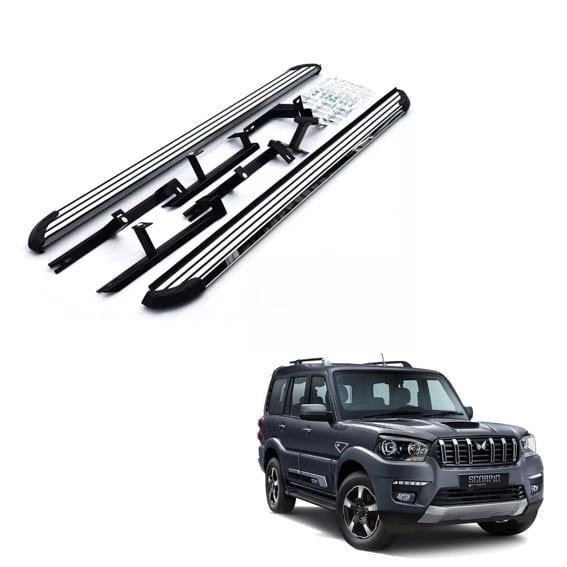Side footsteps for mahindra scorpio classic - opal design