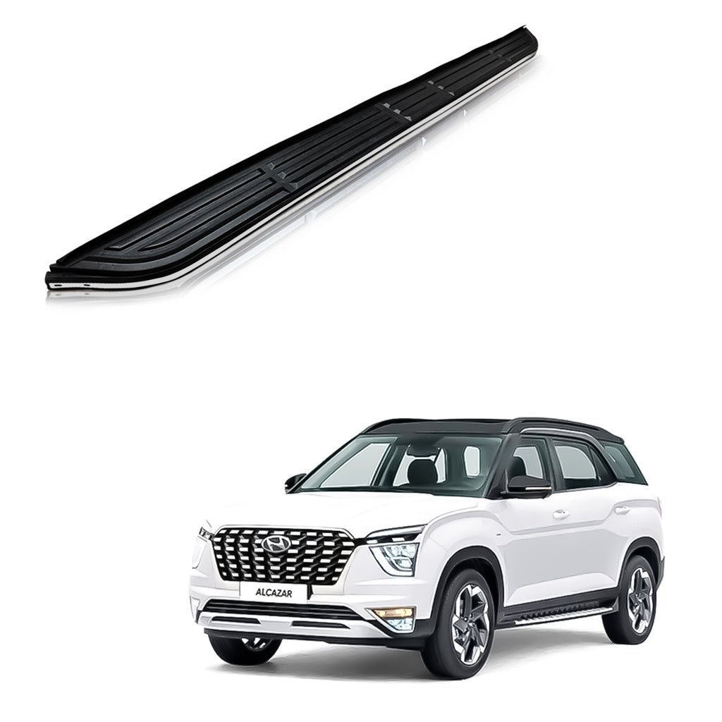 Side steppers for hyundai alcazar - stellar design