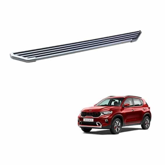 Side steppers for kia sonet with zebra design
