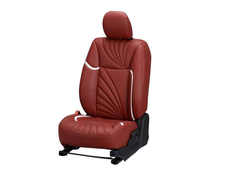 Skoda kushaq dove series 3d custom nappa leather car seat covers