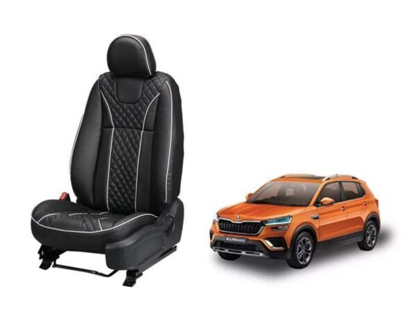 Skoda kushaq moon series 3d custom art leather car seat covers