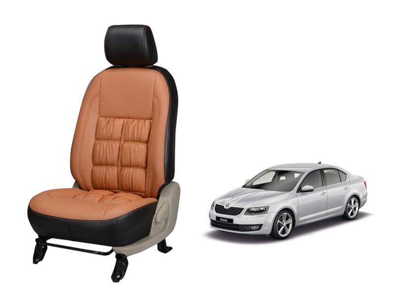 Skoda octavia comfort series 3d custom stallion leather car seat covers
