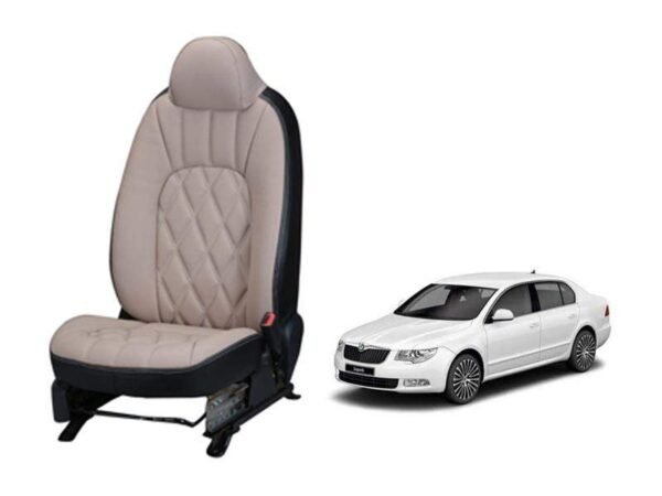 Skoda old superb threading series 3d custom art leather car seat covers