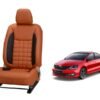 Skoda Rapid Prism Series 3D Custom Nappa Leather Car Seat Covers
