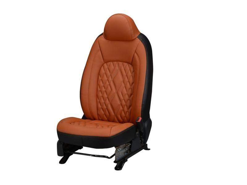 Skoda slavia threading series 3d custom art leather car seat covers