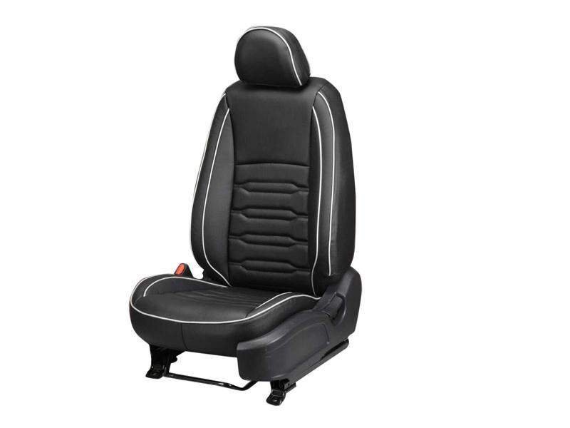 Skoda slavia threading series 3d custom art leather car seat covers