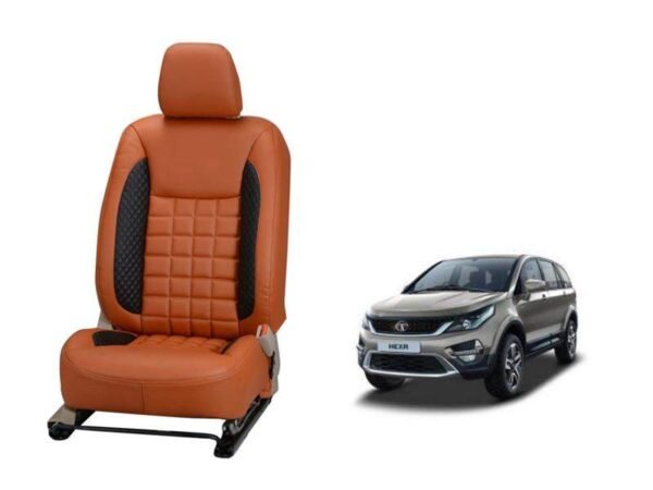 Tata hexa prism series 3d custom nappa leather car seat covers