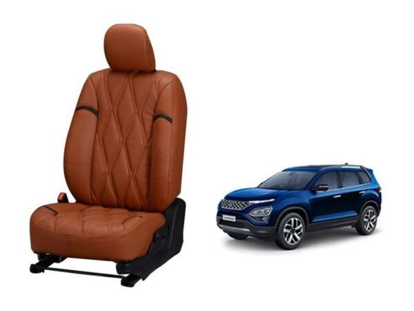 Tata new safari kite series 3d custom nappa leather car seat covers