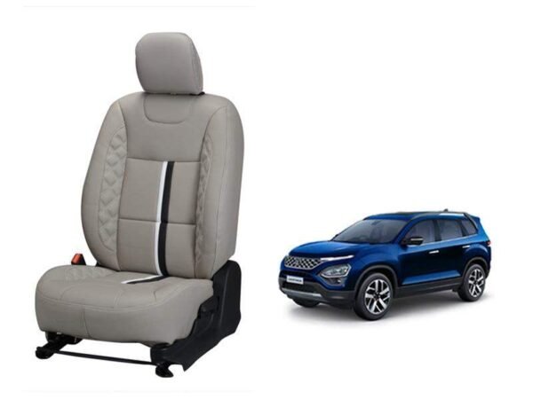Tata new safari trace series 3d custom nappa leather car seat covers