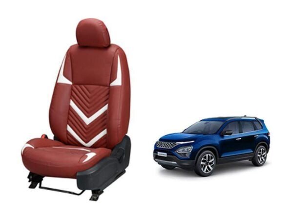 Tata new safari zig zag series 3d custom art leather car seat covers