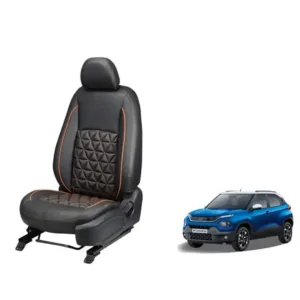 Tata Punch Diamond Series 3D Custom Nappa Leather Car Seat Covers