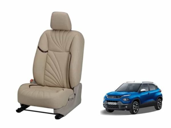 Tata punch dove series 3d custom nappa leather car seat covers