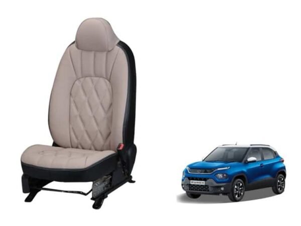 Tata punch threading series 3d custom art leather car seat covers