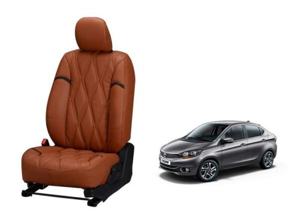 Tata tigor kite series 3d custom nappa leather car seat covers