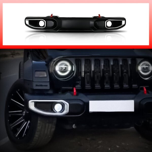 Thar roxx wrangler style front bumper modified guard add on at best price